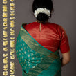 Load image into Gallery viewer, 'JAIGARH: GREEN' Hand block printed Tussar silk