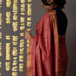 Load image into Gallery viewer, 'ARAM BAGH: RED' Hand block printed Tussar silk
