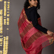 Load image into Gallery viewer, 'DIWAN-E-KHAAS: RED' Hand block printed Tussar silk