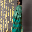 Load image into Gallery viewer, 'NAHARGARH: GREEN' Hand block printed Tussar silk