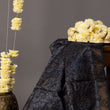 Load image into Gallery viewer, 'DIWAN-E-KHAAS: BLACK' Hand block printed Tussar silk dupatta