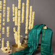 Load image into Gallery viewer, 'ARAM BAGH: GREEN' Hand block printed Tussar silk dupatta