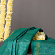 Load image into Gallery viewer, 'ARAM BAGH: GREEN' Hand block printed Tussar silk dupatta