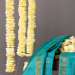 Load image into Gallery viewer, 'CHAMPANER: TURQUOISE' Hand block printed Tussar silk dupatta