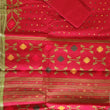 Load image into Gallery viewer, 'RED MUSINGS' Handwoven Dhakai Jamdani