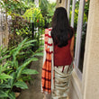 Load image into Gallery viewer, 'DEEP JELE JAYI: Maroon' Batik on Handwoven Mulberry silk