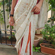 Load image into Gallery viewer, 'DEEP JELE JAYI: Maroon' Batik on Handwoven Mulberry silk