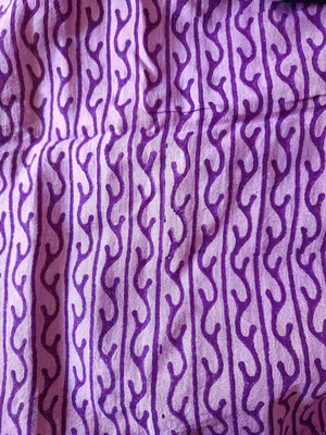 'ZAHRA: Lavender' Hand block printed cotton