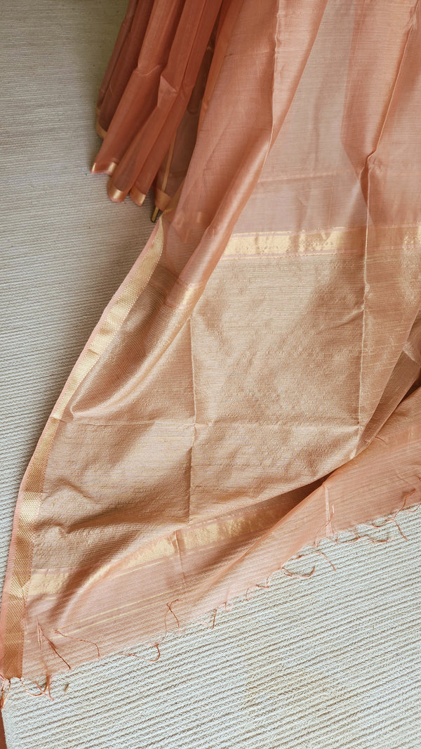 'VASANTHA' Handwoven Silk-Cotton Maheshwari Saree