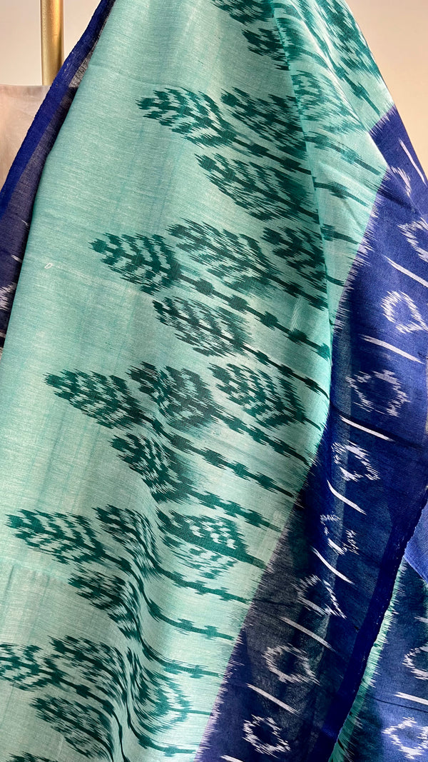 'LAVANYA' Handwoven Pochampally Ikat Cotton Saree