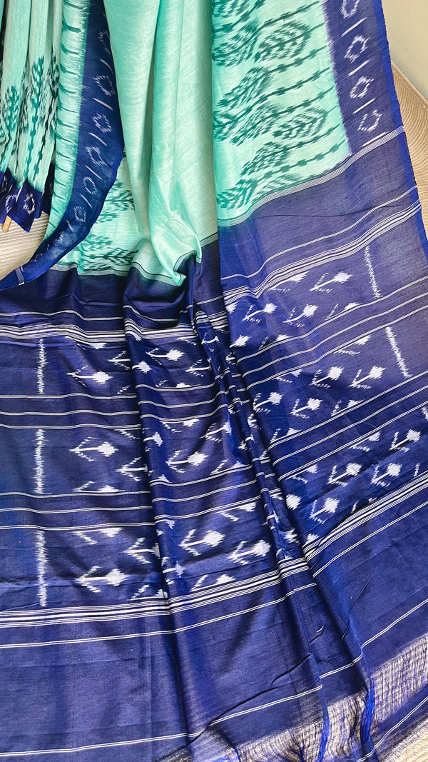 'LAVANYA' Handwoven Pochampally Ikat Cotton Saree