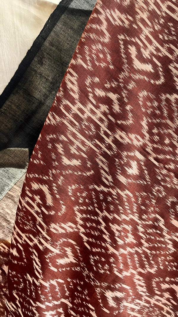 'VASUDHA' Handwoven Pochampally Ikat Cotton Saree