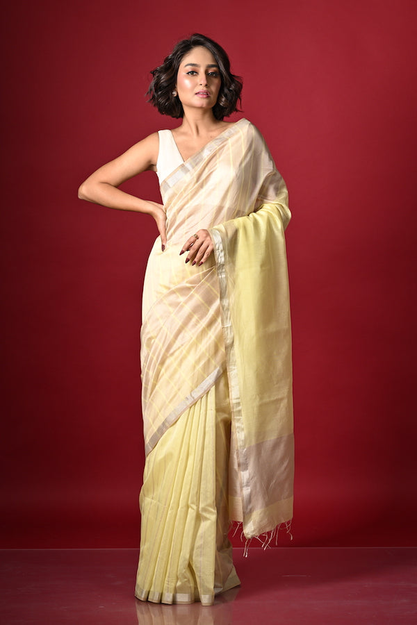 'GAURAV' Handwoven Silk Cotton Maheshwari