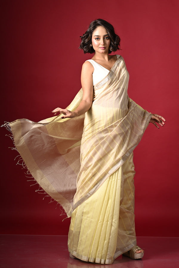 'GAURAV' Handwoven Silk Cotton Maheshwari