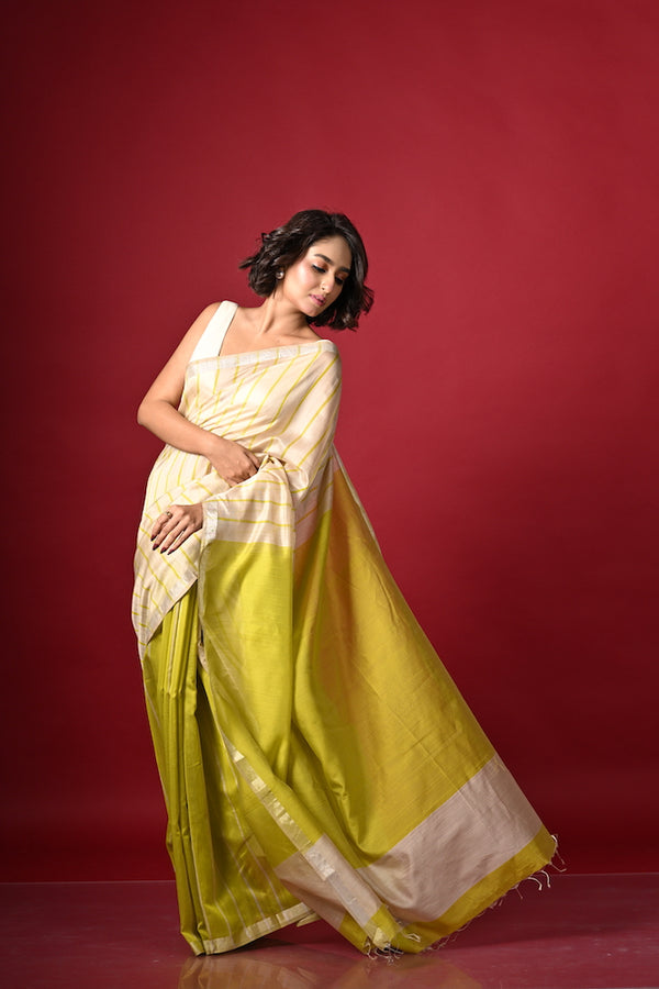 'ULLAAS' Handwoven Silk Cotton Maheshwari