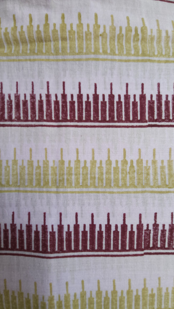 'FOLIAGE: Elysian' Handwoven & Handblock Printed Cotton