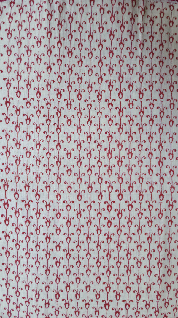 'TULIP: Citrine' Handwoven & Handblock Printed Cotton