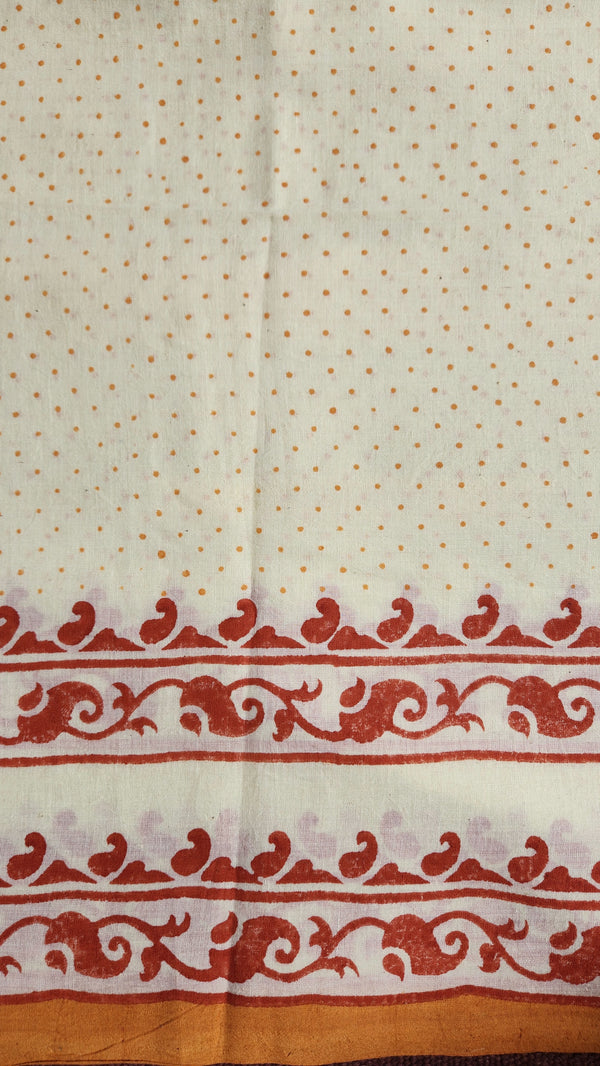 'BOTEH: Lustre' Handwoven & Handblock Printed Cotton