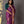 Load image into Gallery viewer, &#39;AMER: PURPLE&#39; Hand block printed Tussar silk
