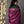 Load image into Gallery viewer, &#39;AMER: PURPLE&#39; Hand block printed Tussar silk
