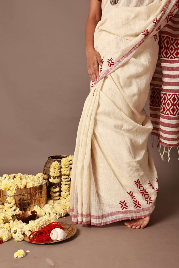 'KRITI' Handwoven Naturally dyed Eri Silk