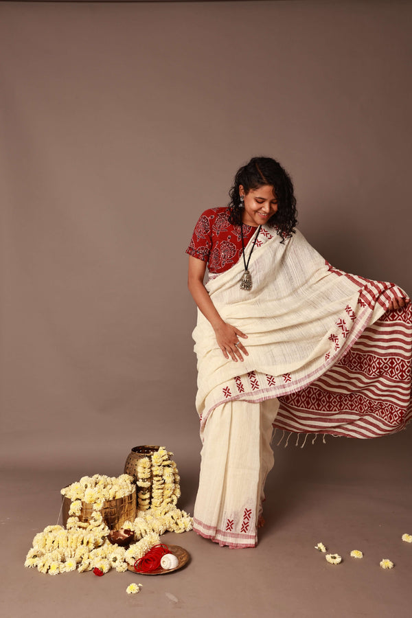 'KRITI' Handwoven Naturally dyed Eri Silk