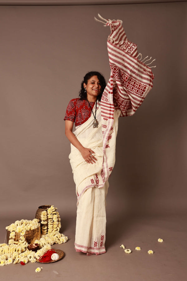 'KRITI' Handwoven Naturally dyed Eri Silk