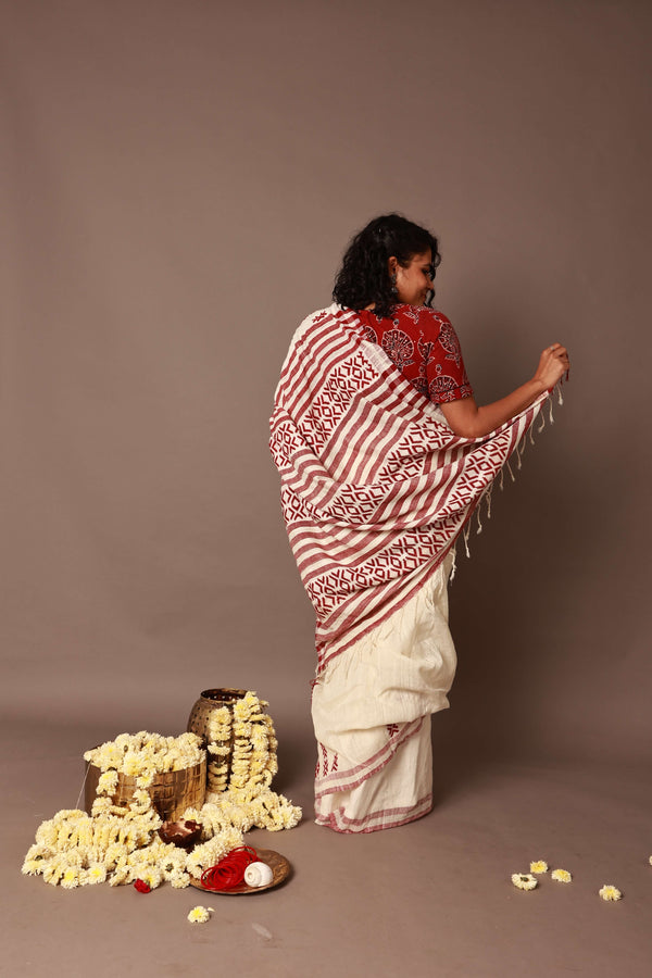 'KRITI' Handwoven Naturally dyed Eri Silk