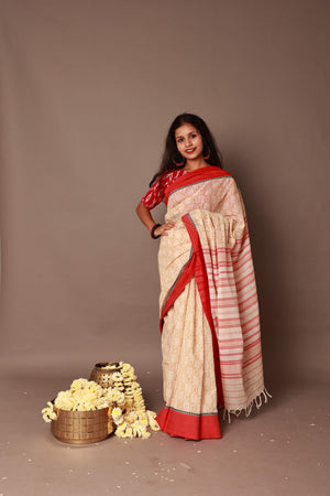 'AHANA' Hand block printed Begumpuri