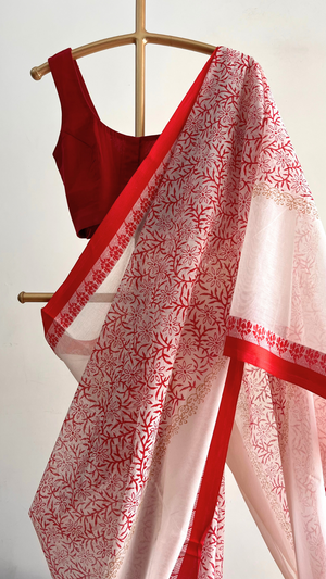 'HAIMAVATI' Handwoven Cotton Begumpuri Saree