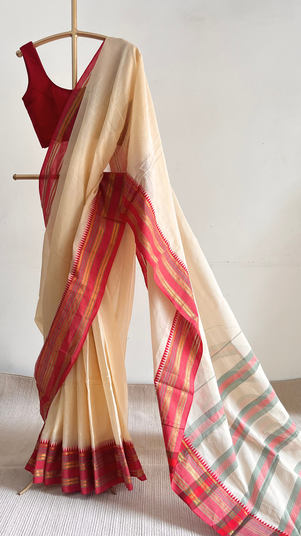 'NARAYANI' Handwoven Cotton Venkatagiri Saree