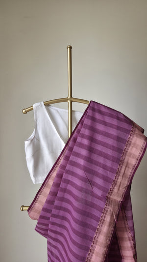 'CHABI-R GUCHHO' Handwoven Cotton Dhonekhali Saree