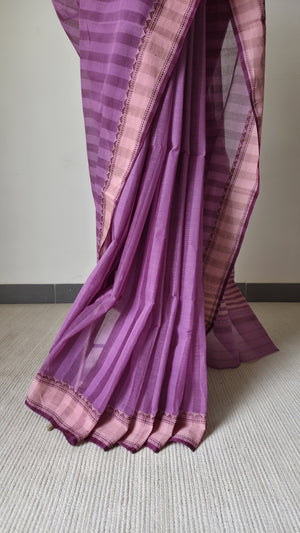 'CHABI-R GUCHHO' Handwoven Cotton Dhonekhali Saree