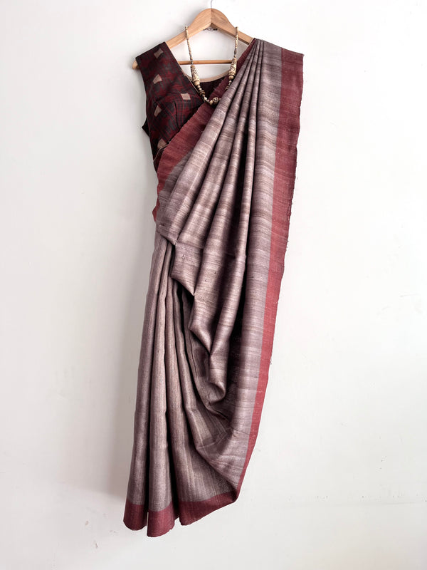 'SANTHALI' - Handwoven Bhagalpuri Tussar Silk