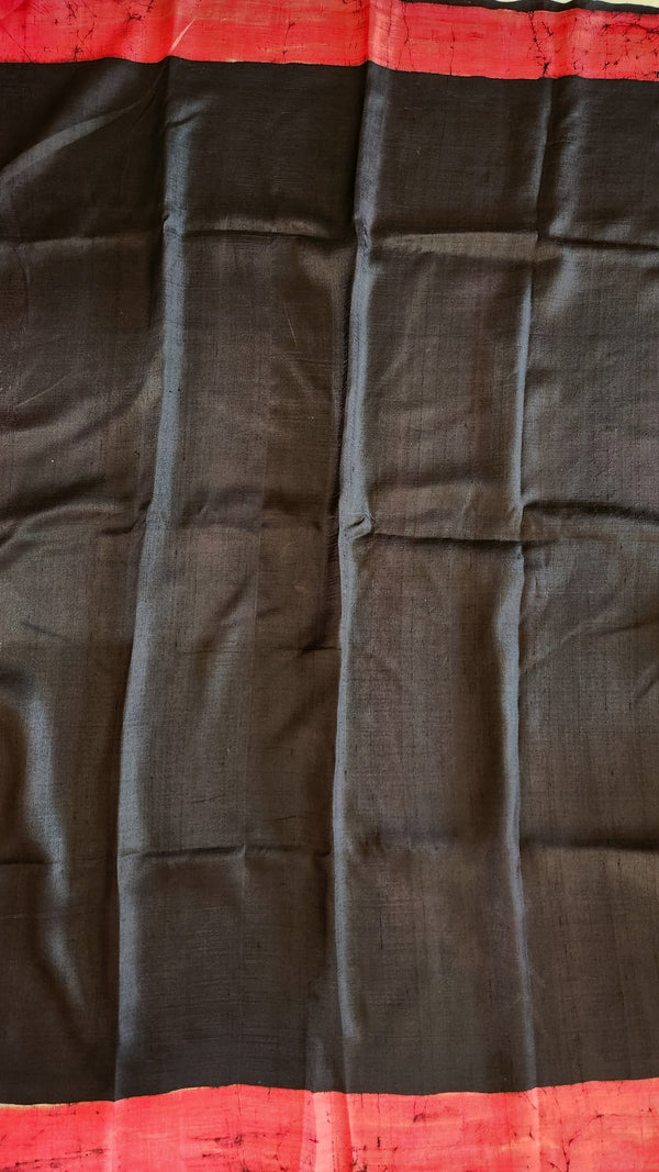 'RAZA: Red' Batik on Handwoven Mulberry silk