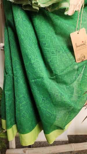 'MILAN' Hand block printed on Handwoven Cotton