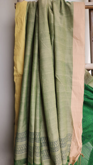 'MILAN' Hand block printed on Handwoven Cotton