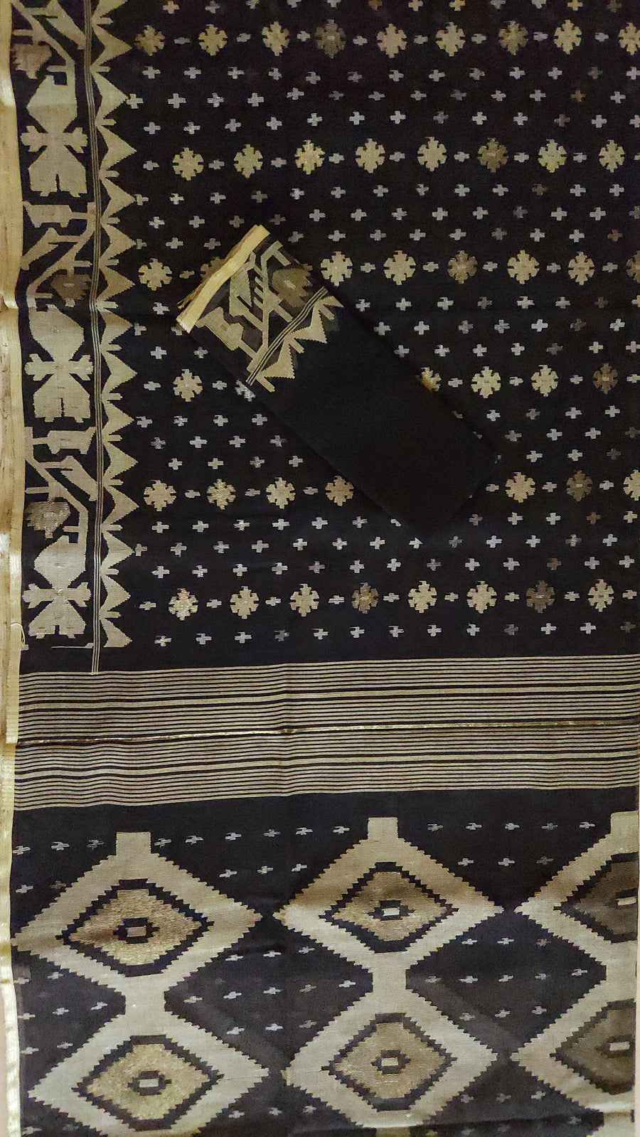 'MIDSUMMER NIGHTS DREAM' Handwoven Dhakai Jamdani