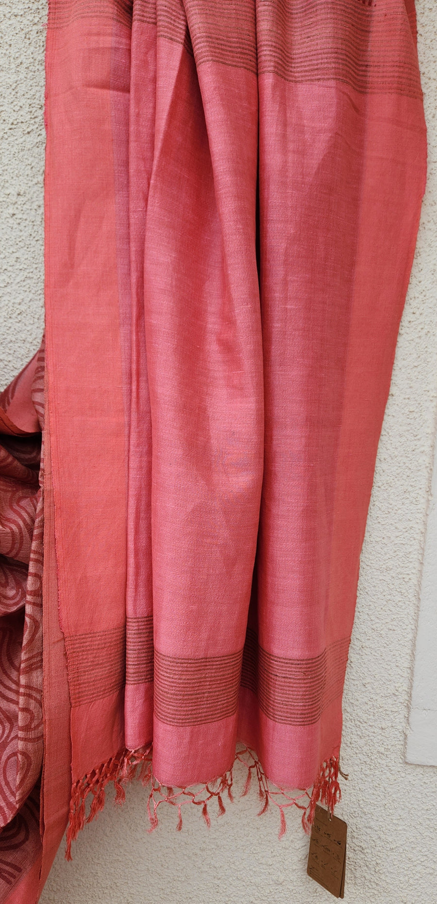 LILIA - Hand block printed Bhagalpuri Tussar silk