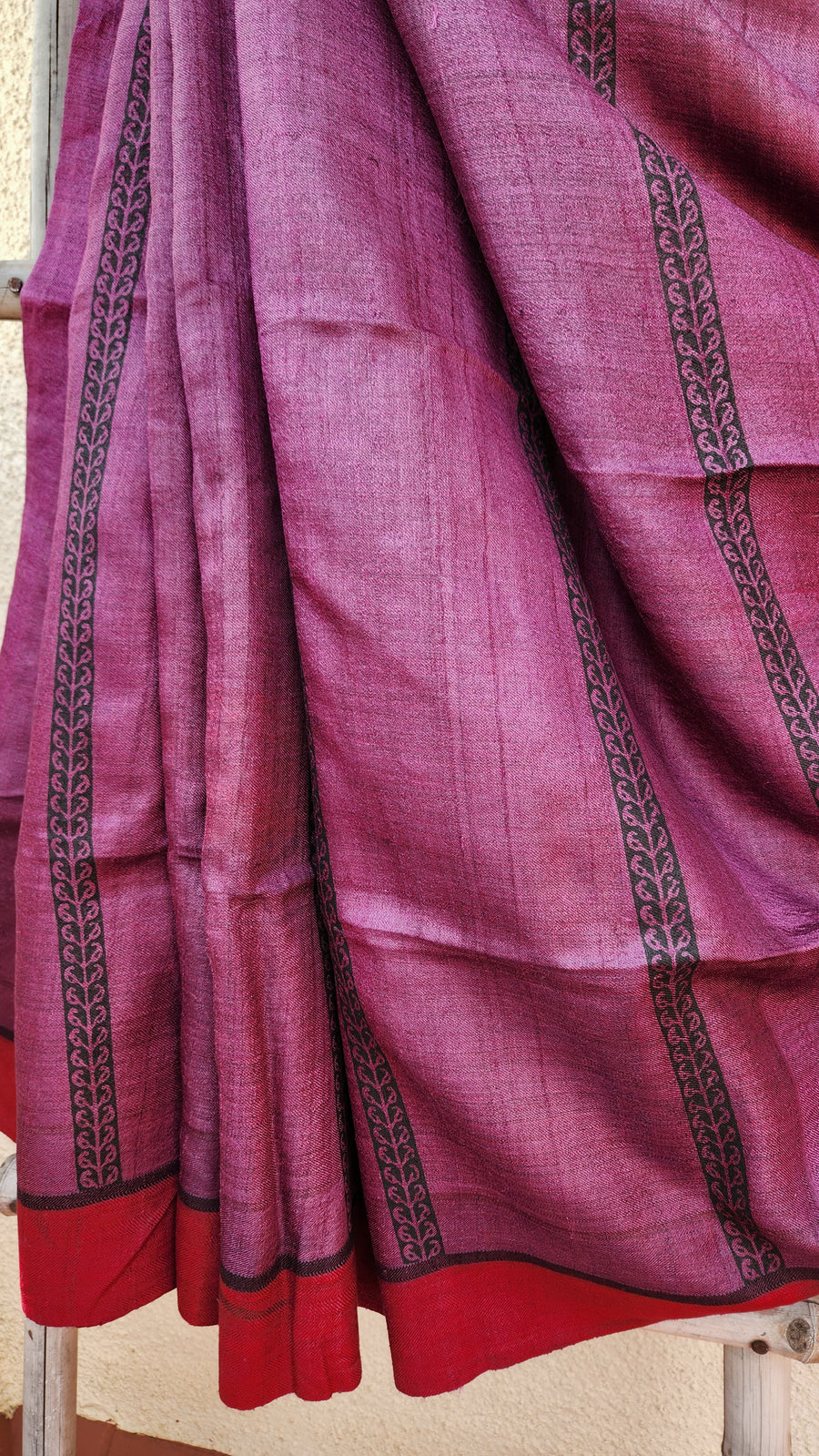 IOLA - Hand block printed Bhagalpuri Tussar silk