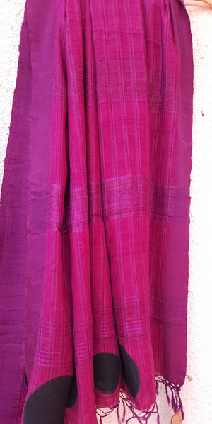 RUMI - Hand block printed Bhagalpuri Tussar silk