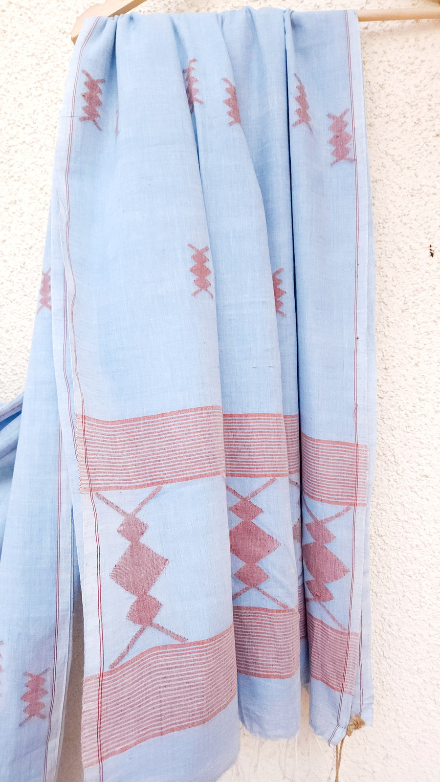 'BANDHAN - BLUE' Handwoven Bengal Jamdani
