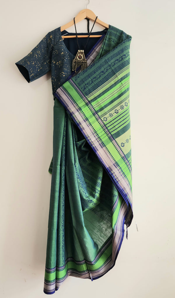 'AANADI' Hand block printed Begumpuri