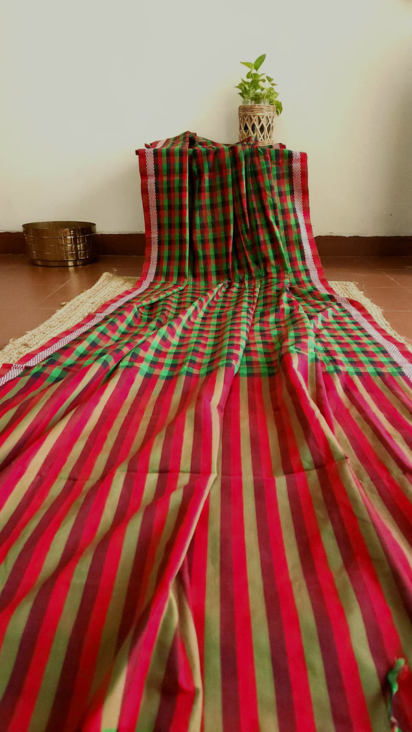 'JABA' Handwoven Begumpuri Saree