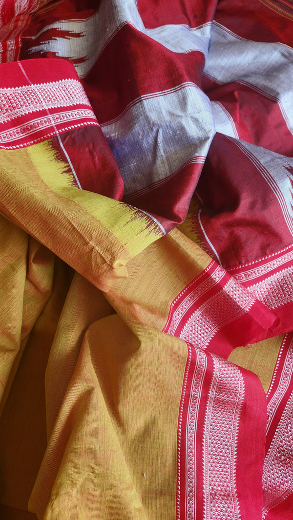 'DHANYA' Handwoven Silk Pallu Ilkal Saree