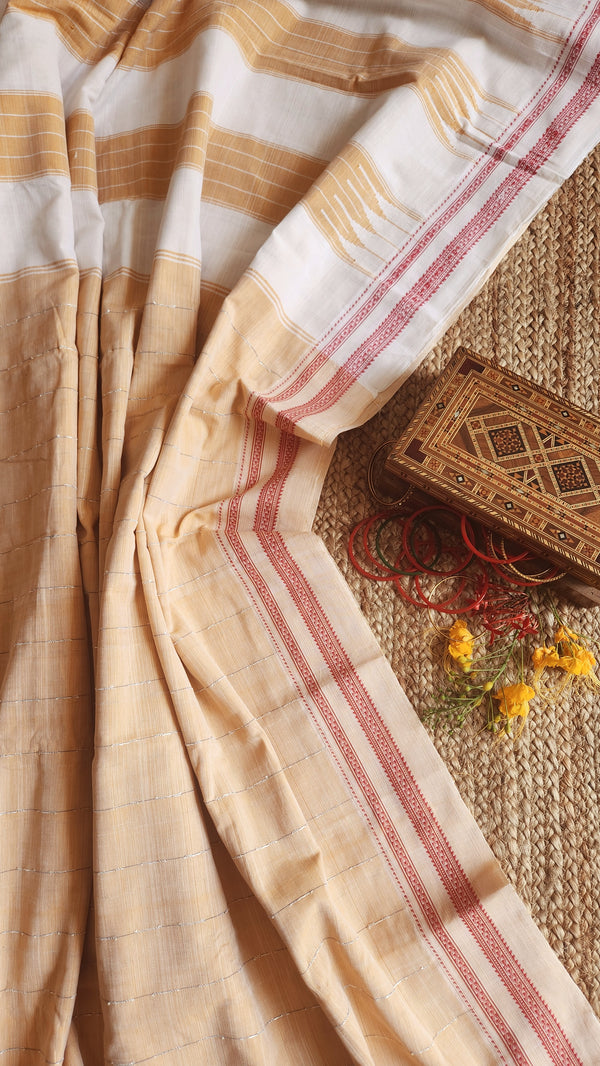 'KAVYA' Handwoven Cotton Ilkal Saree