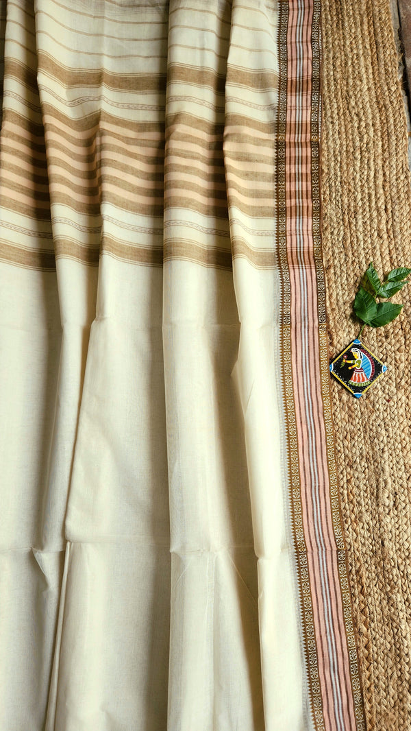 'PARIJAT' Handwoven Dhonekhali Cotton