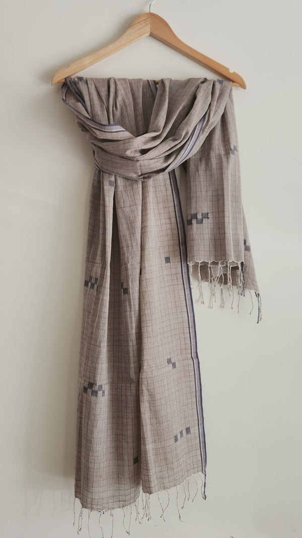 'KANCHANIKA' Cotton Jamdani Stole