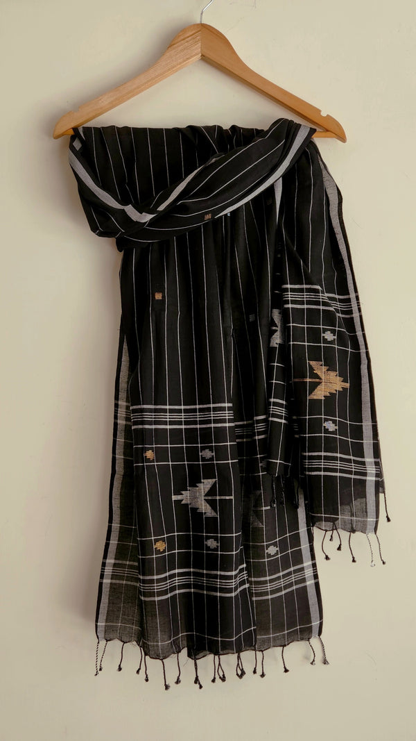 'CHARUMATI' Cotton Jamdani Stole