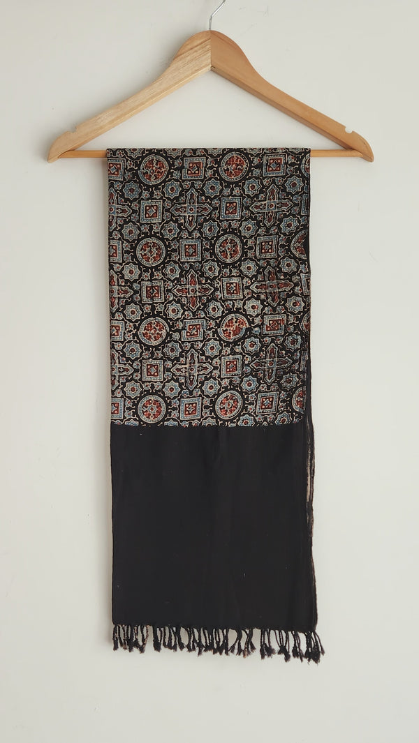 'SHYAM' Kala Cotton Bhujodi Ajrakh Stole
